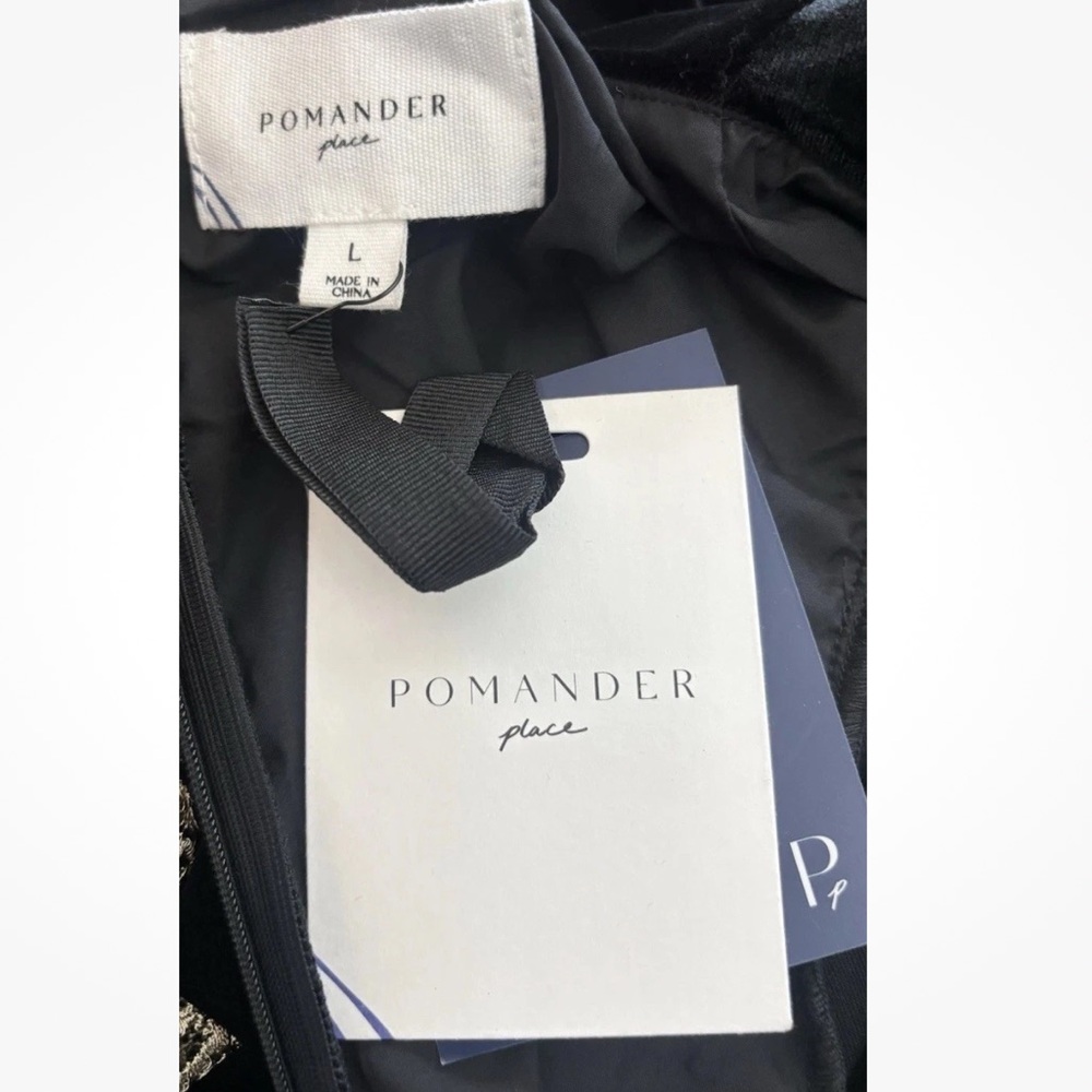 NWT | Tuckernuck Pomander Place Black Velvet Lillith Dress Midi - Picture 12 of 13